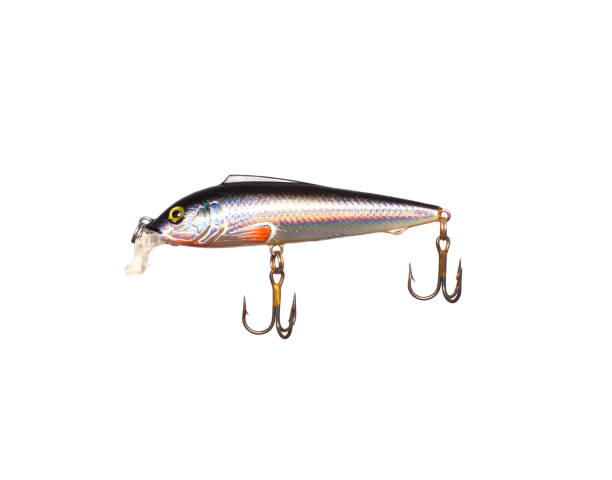 istock silver lure for fishing on a white background, isolate, close-up 1317589614