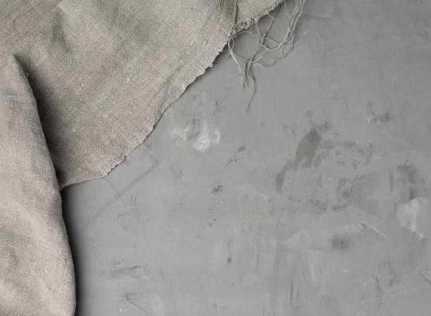 istock linen kitchen gray towel on gray cement background 1317598663