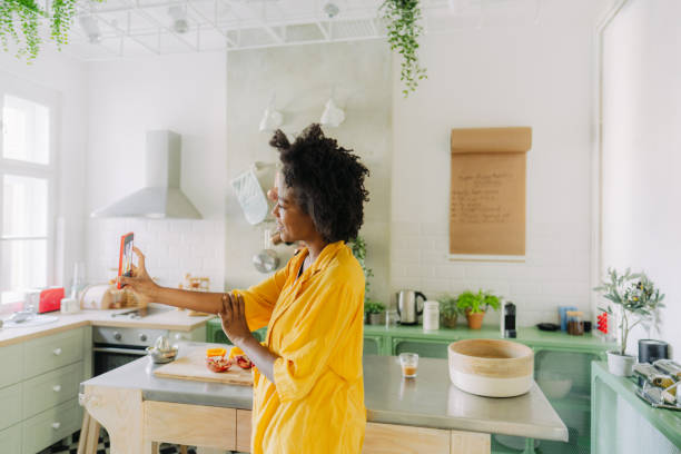 istock Morning selfie in my kitchen 1317598765