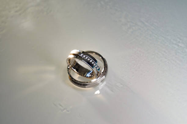 istock two wedding gold rings. traditional jewelry 1317598920