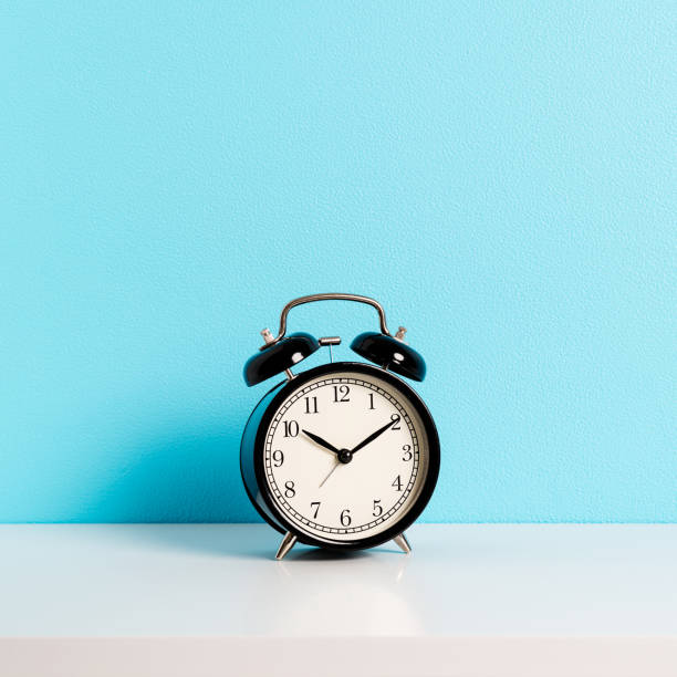 istock Black vintage alarm clock 1317601523