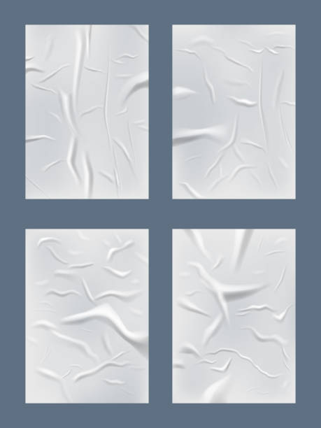 istock Glue paper. Street ads poster for wall realistic textures decent vector realistic blank papers template 1317602833