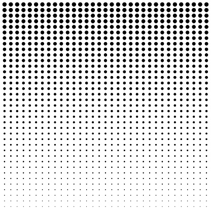 Dot halftone background. Abstract gradient black dots background. Halftone effect. Dot seamless horizontal geometric pattern. Stock vector.EPS 10
