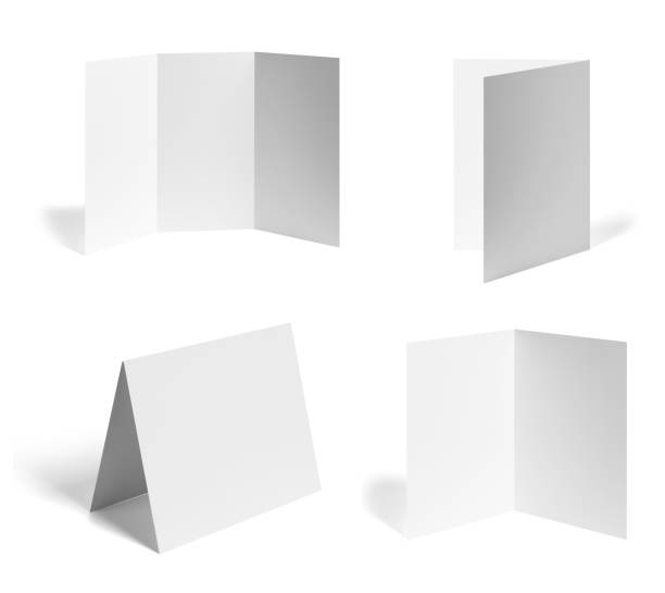 istock folded leaflet white blank paper template book desktop calendar 1317604330