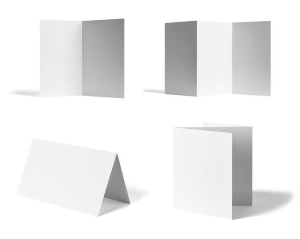 istock folded leaflet white blank paper template book desktop calendar 1317604516