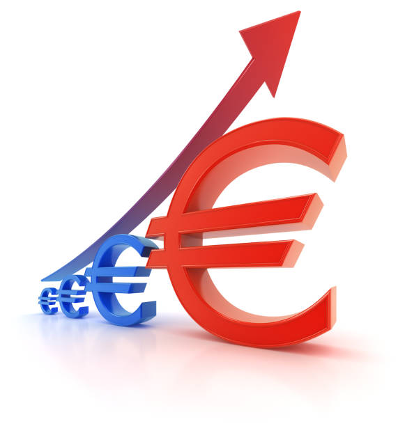 istock Euro currency graph - growth 131760750