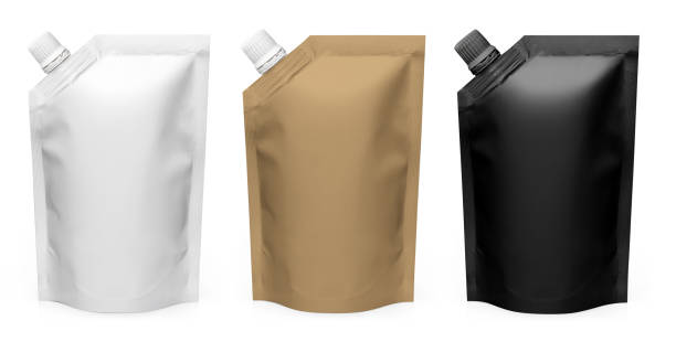 istock Collection of doypacks on white 1317608836