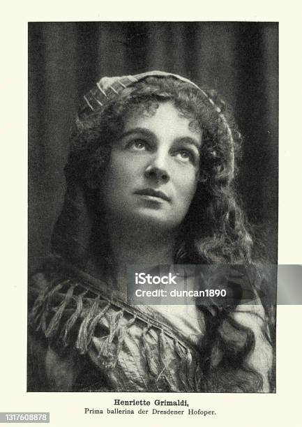 Henriette Grimaldi Prima Ballerina Dresden Opera Victorian 19th Century Stock Photo - Download Image Now