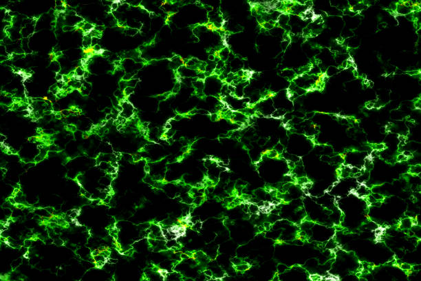 istock mass green thunderbolt break out glow mineral texture on black marble 1317612789
