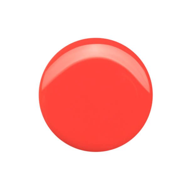 istock Blot of red circle shaped nail polish isolated on white 1317613893