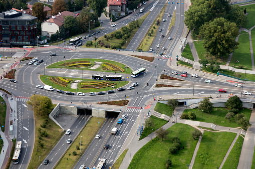 Waldbrunn, Germany- August 01, 2023: Traffic on Motorway A3.