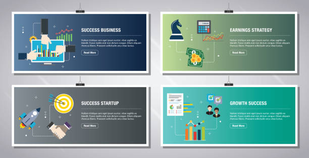 успех бизнеса, стратегия заработка, стартап успеха, успех роста. - 4814 stock illustrations