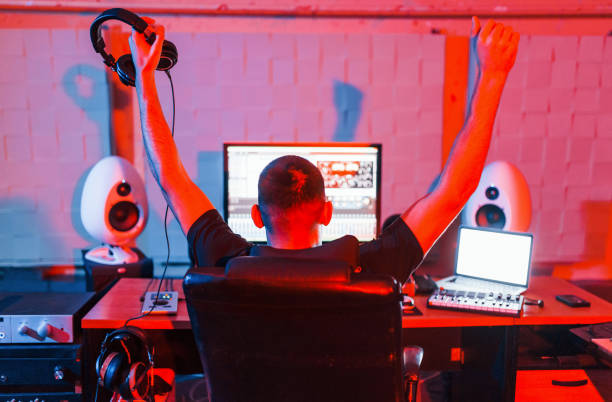 istock Sound engineer working and mixing music indoors in the studio 1317619802