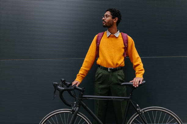 istock Hispanic cyclist in the city 1317620512