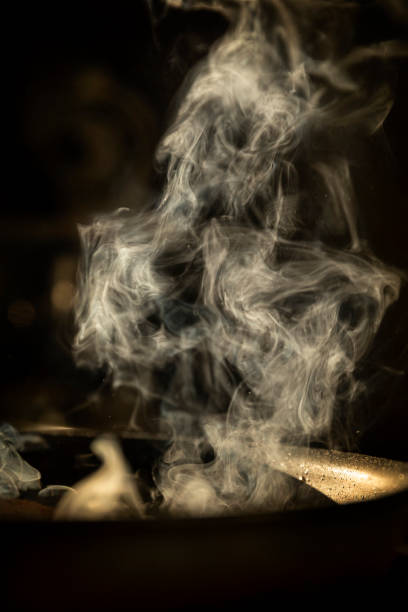 istock Fish fillet fries in the pan while steaming 1317622484
