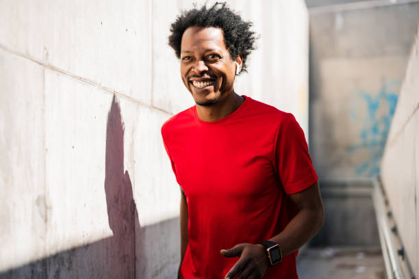 istock Athletic man running and doing exercise outdoors. 1317623720