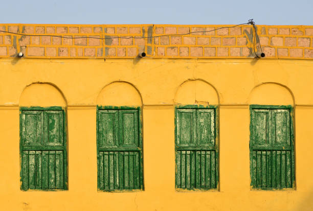 Berbera, Sahil Region, Somaliland, Somalia: vernacular architecture - old building on Suufi Hassan Road, Darole district.