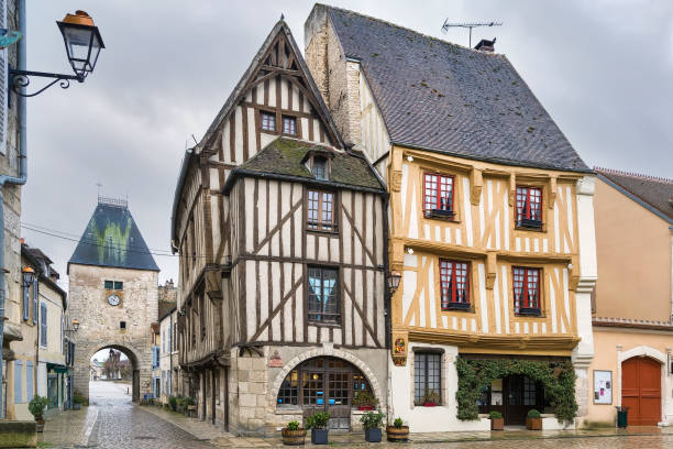 istock Square in Noyers, Yonne, France 1317625518
