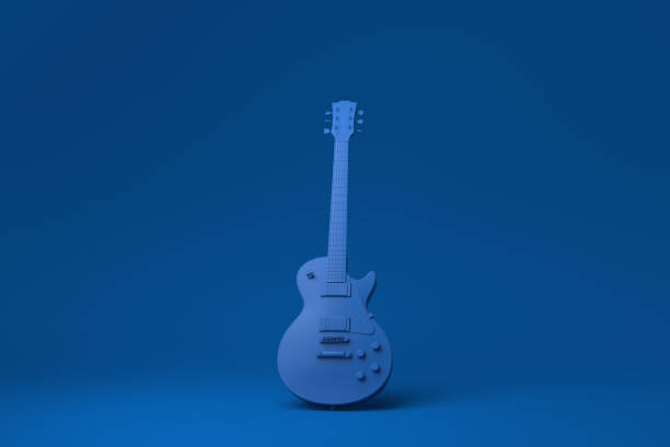 Electric guitar in the background, focus is on the guitar?s jack in the foreground