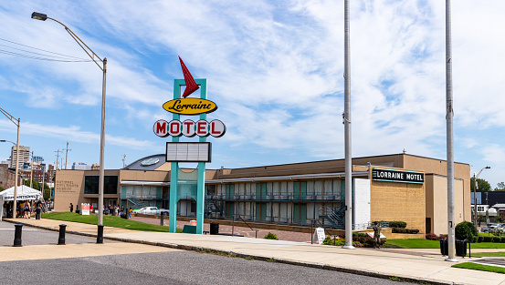 Memphis, TN - September 5, 2020: The Lorraine Motel in Memphis, TN where Martin Luther Kink, Jr was assassinated.