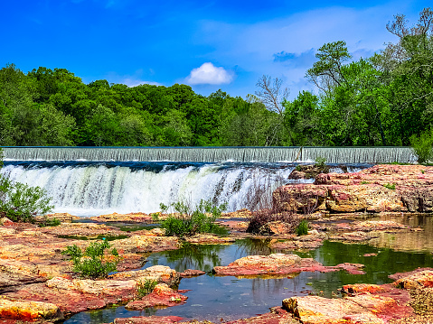 Grand Falls on Shoal Creek in Joplin, Missouri