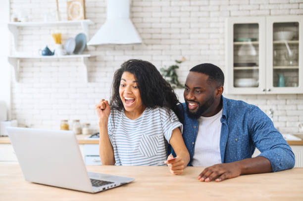 istock Concept of long-awaited purchase online 1317640230