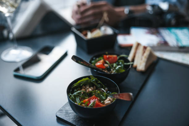 istock Spelt fresh salads with tomato and toasts 1317644640