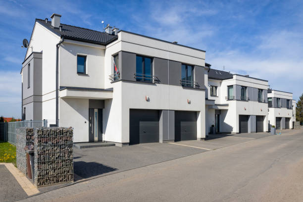 istock New row houses with garage 1317646326