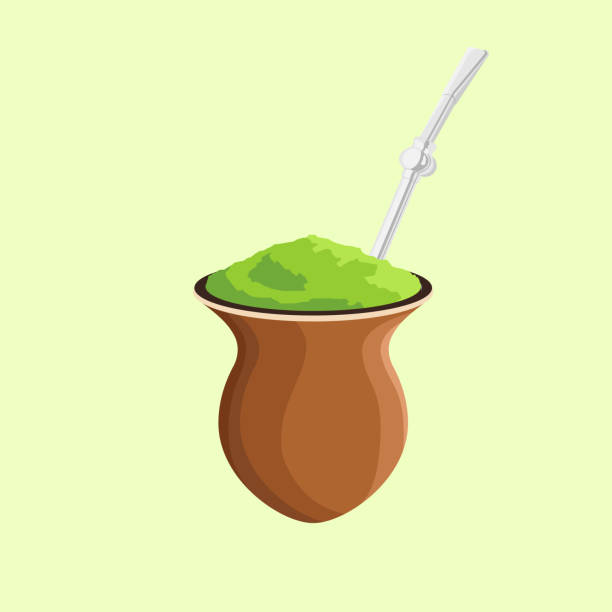 ilustraciones, imágenes clip art, dibujos animados e iconos de stock de compañero. chimarrão. yerba mate. gaucho. sur de brasil. - rio grande illustrations