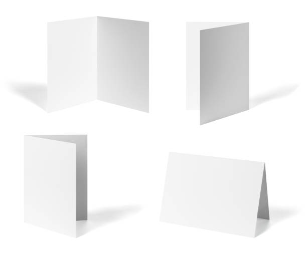 istock folded leaflet white blank paper template book desktop calendar 1317652767