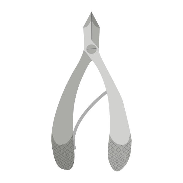 istock Cartoon of Nail manicure pliers vector icon 1317653341