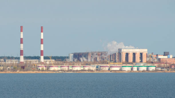 istock Industrial landscape. Cement production plant. 1317656313