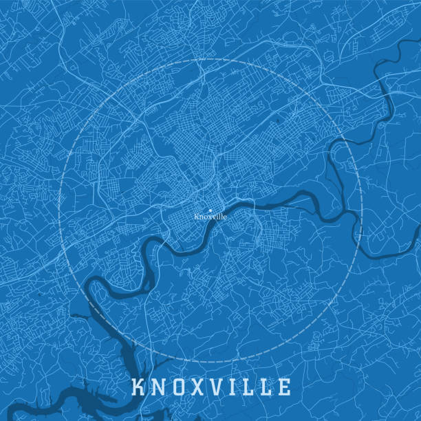 Knoxville TN City Vector Road Map Blue Text Knoxville TN City Vector Road Map Blue Text. All source data is in the public domain. U.S. Census Bureau Census Tiger. Used Layers: areawater, linearwater, roads. tennessee stock illustrations