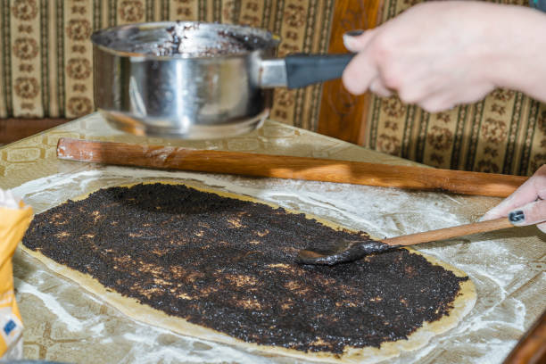 Smeared strudel mixture
