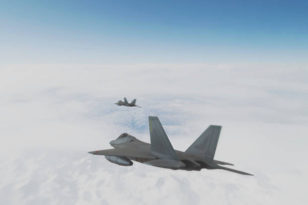 istock Jet fighters flying over snowcapped mountains. 1317662564