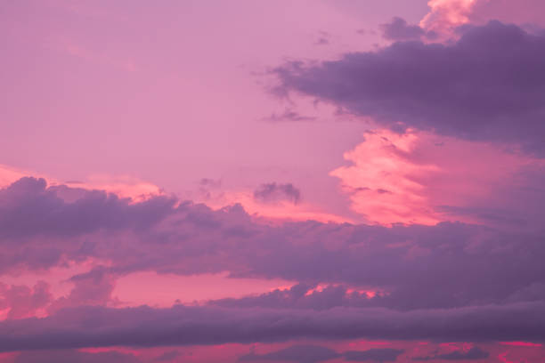 istock Beautiful sky with pink clouds in sky at sunset 1317667700