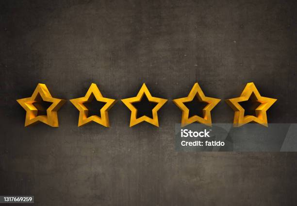 Five Stars Rating Positive Feedback Stock Photo - Download Image Now - Feedback, Rating, Millionnaire