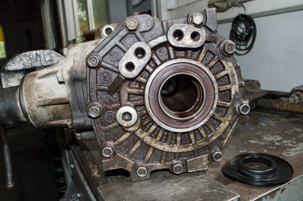istock Side view of the transfer case removed from the car 1317670444