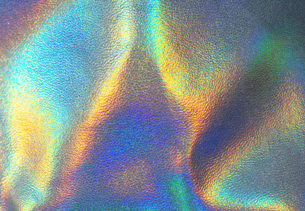 istock Holographic rainbow iridescent wrinkled background. Abstract and blurred backdrop 1317670652