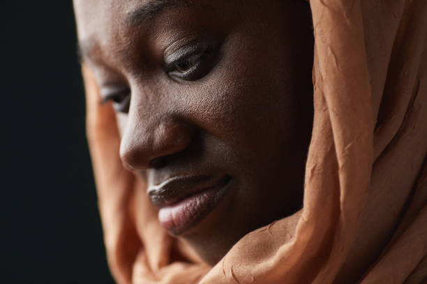 istock Ethnic African Woman Extreme Close Up 1317671633