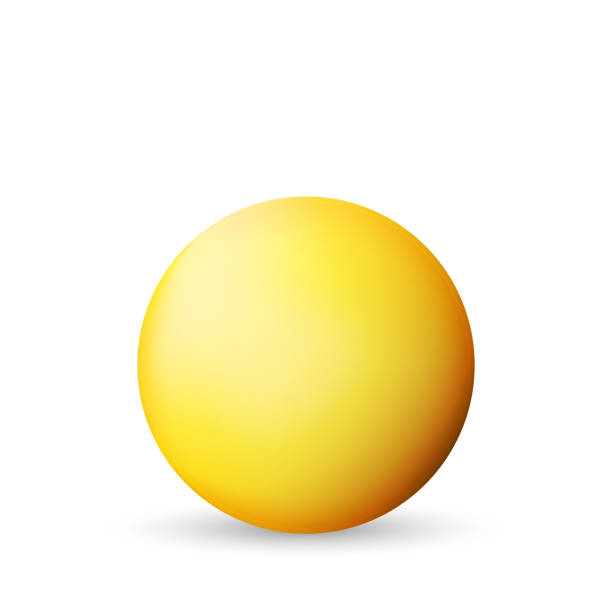 istock Glass yellow ball or precious pearl. Glossy realistic ball, 3D abstract vector illustration highlighted on a white background. Big metal bubble with shadow 1317673628