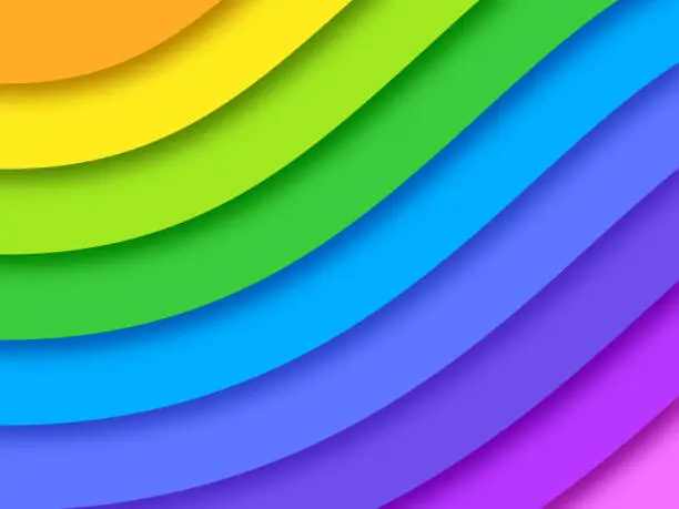 Vector illustration of Pride Rainbow Background