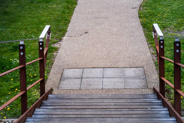 istock Close up of wooden steps 1317683733