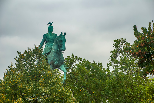 Equestrian Statue of Kaiser Wilhelm II photographed in Cologne, Germany. Picture made in 2009.