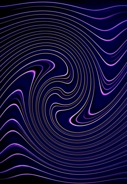 istock Digital purple background. Abstract geometric lines and patterns 1317690220