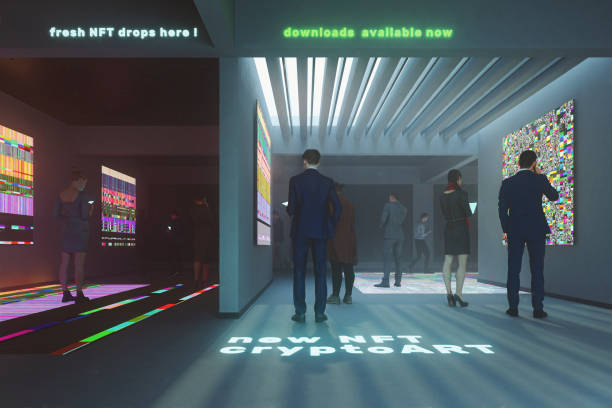 istock NFT CryptoArt displays in art gallery 1317694559