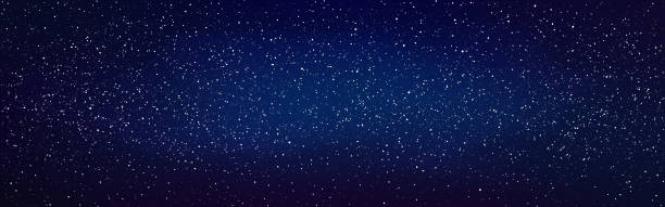 ilustraciones, imágenes clip art, dibujos animados e iconos de stock de telón de fondo estrellado espacial. fondo de pantalla cósmico profundo. amplio cosmos con estrellas brillantes. hermoso universo con constelación. textura lechosa. ilustración vectorial - space galaxy star glitter