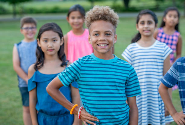 istock Diverse group of elementary children 1317704539