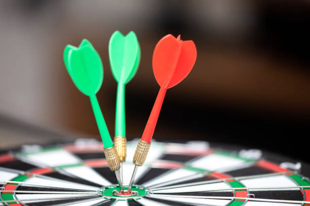 istock Dart is an opportunity and Dartboard is the target and goal. 1317711768