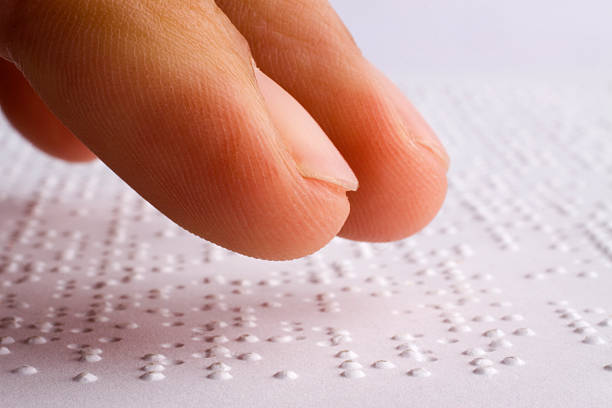 Braille Reading stock photo